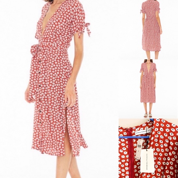 Faithfull the Brand Dresses & Skirts - Faithfull The Brand Red Nina Floral Dress US10